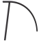 Bicycle lean-on hoop | for casting in concrete | hot-dip galvanized and coated DB 703